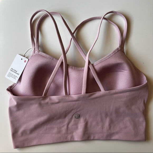 Lululemon Like a Cloud Longline Bra - Pink Peony - Picture 5 of 6